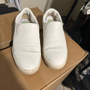 White thousand fell sneakers in good condition - white leather